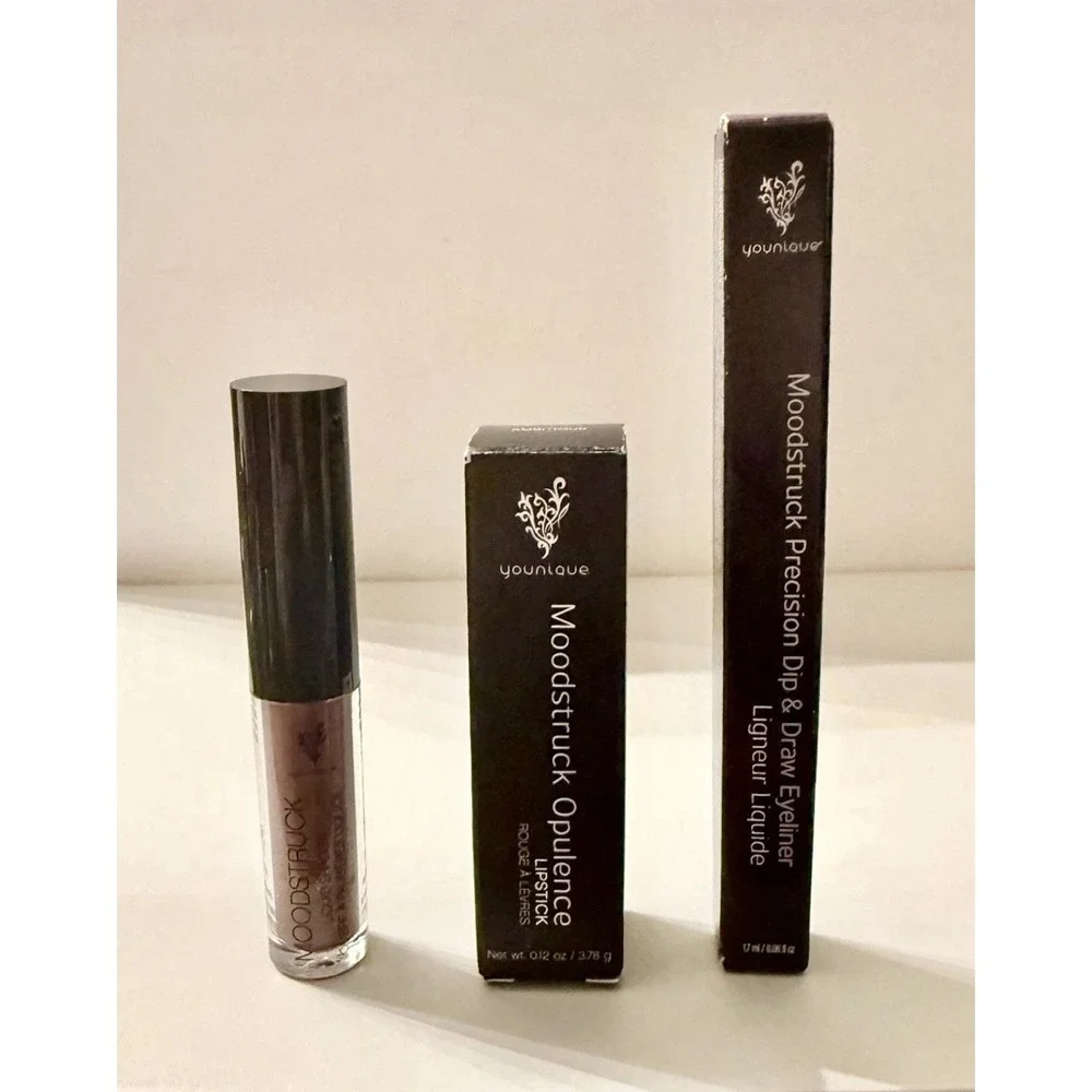 Younique Moodstruck Makeup Bundle Lipstick Eyeliner Liquid Shadow New